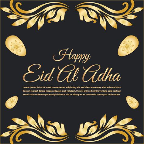 Happy Eid Ul Adha Facebook Instagram Post Design 8882782 Vector Art at ...