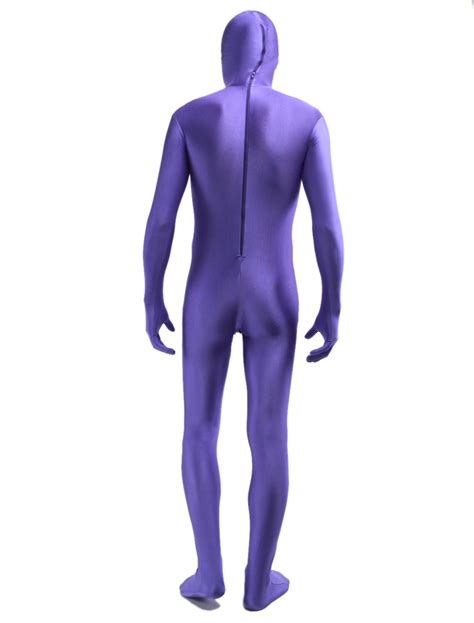 Halloween Morph Suit Purple Lycra Spandex Zentai Suit Milanoo