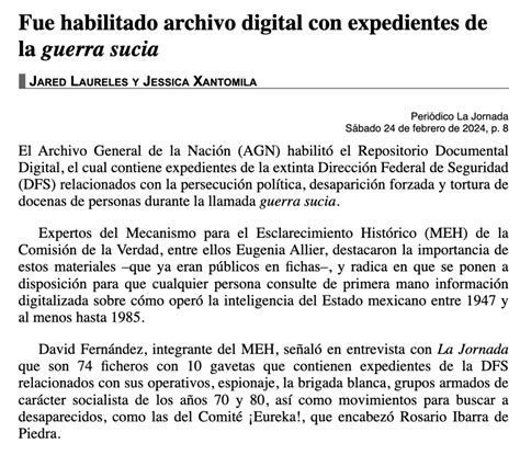 El Archivo Digital Con Documentos De La Llamada Guerra Sucia Ya Fue