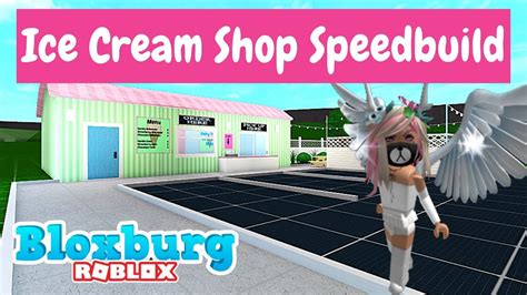 CUTE Ice Cream Shop Speedbuild Bloxburg Roblox YouTube