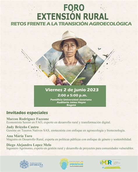 FAO Colombia on Twitter RT earJaveriana Agéndate Foro de Extensión