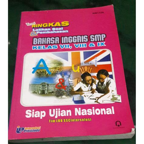 Jual Buku Teori Ringkas Latihan Soal Pembahasan Bahasa Inggris SMP