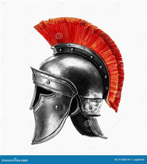 Bronze Rusted Ancient Greek Helmet Stock Image
