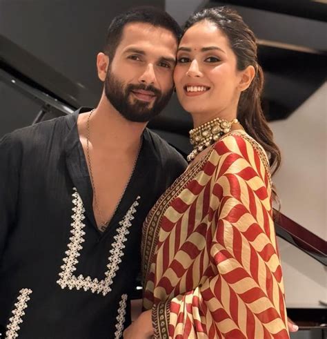 Diwali Mira Rajput Aces In Her Ethnic Wear Drops A Mushy Photo