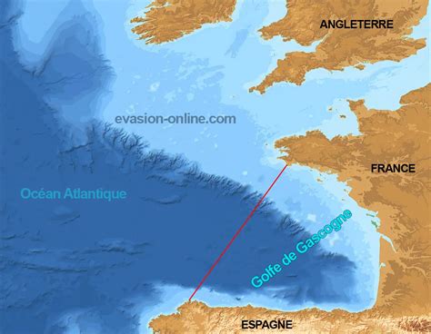 Golfe De Gascogne Voyage Carte Plan