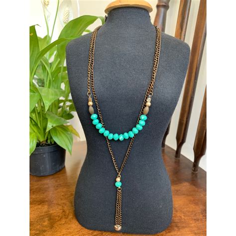 Colar Longo Feminino Delicado - Colar feminino longo delicado dupla camada | Shopee Brasil