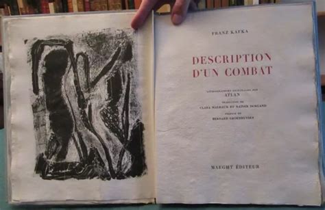 KAFKA DESCRIPTION D UN Combat Illus Jean Michel Atlan 1946 Sur Auvergne