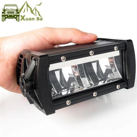 9D Lens Single Row Led Light Bar Offroad For 12V 24V Uaz ATV SUV Truck