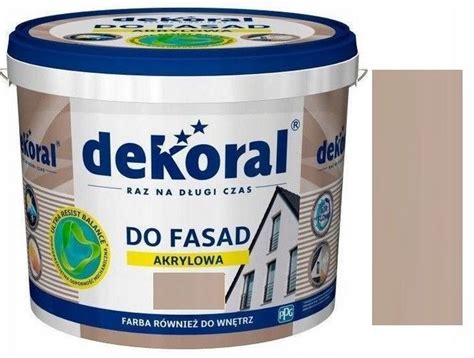 DEKORAL FARBA FASADOWA POLINIT KAWOWY 5L ERLI Pl