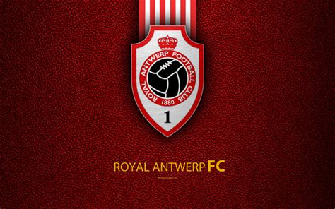 Download wallpapers royal antwerp fc 4k belgian football club logo ...