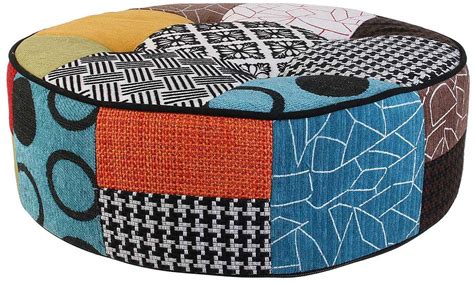 Pouf Rond Patchwork 50 Cm