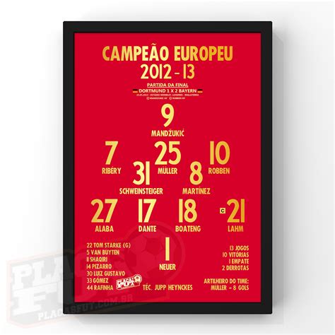 Quadro Bayern Escala O Final Champions League Ucl Placasfut