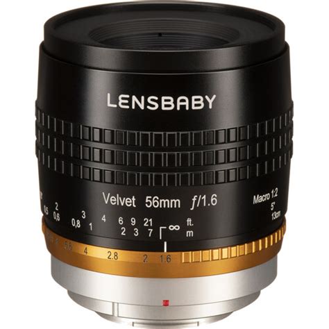 Lensbaby Velvet 56mm F 1 6 Limited Edition Lens LBV56BLEF B H