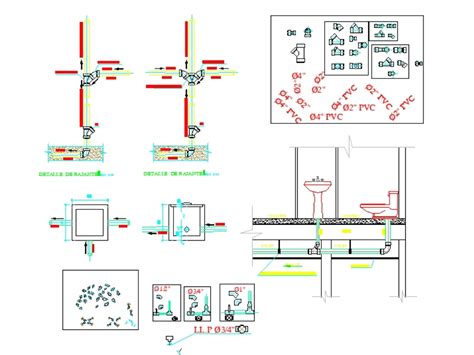 Détails Sanitaires Dans Autocad Téléchargement Cad 8837 Kb Bibliocad