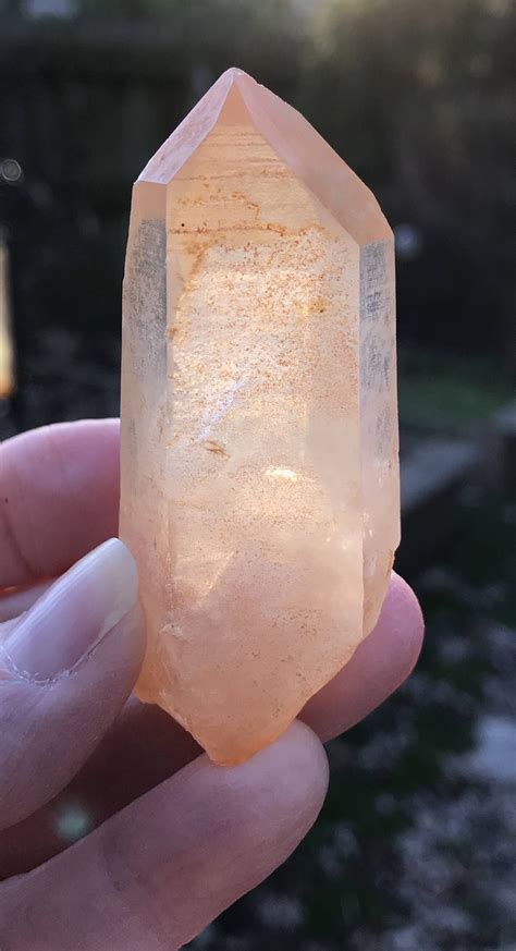 Reserved For B Lemurian Seed Quartz Crystal Raw Orange Deep