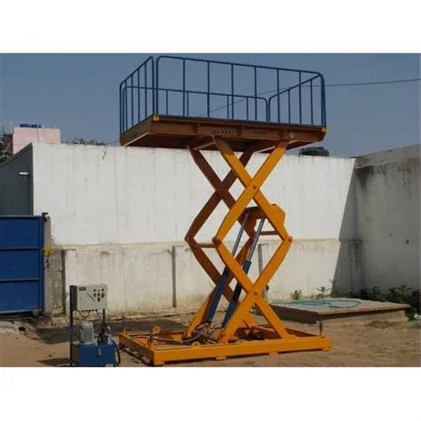 Mild Steel Hydraulic Pit Mounted Lift Table For Industrial Capacity