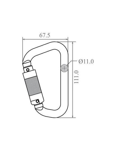 Mousqueton Aluminium Vert Verrouillage Automatique De Tour Type