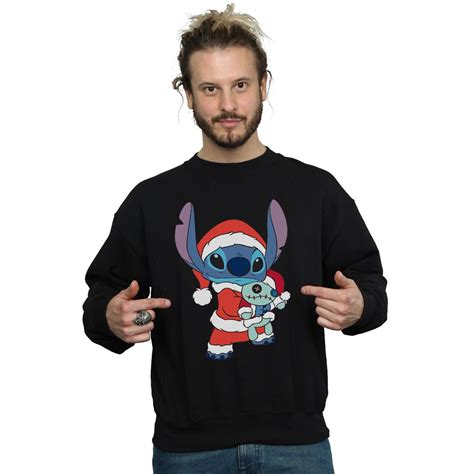 Disney Mens Lilo And Stitch Stitch Christmas Sweatshirt Walmart