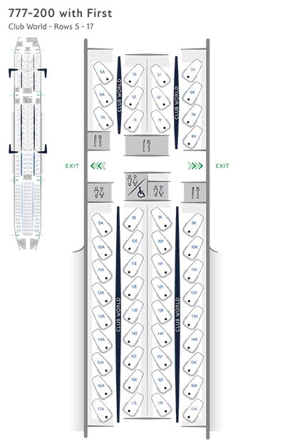 Boeing 777 200 Seat Map British Airways Two Birds Home