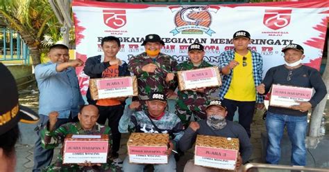 Meriahkan HUT RI Ke 75 PWI Kota Serang Lomba Mancing Bareng Kodim 0602