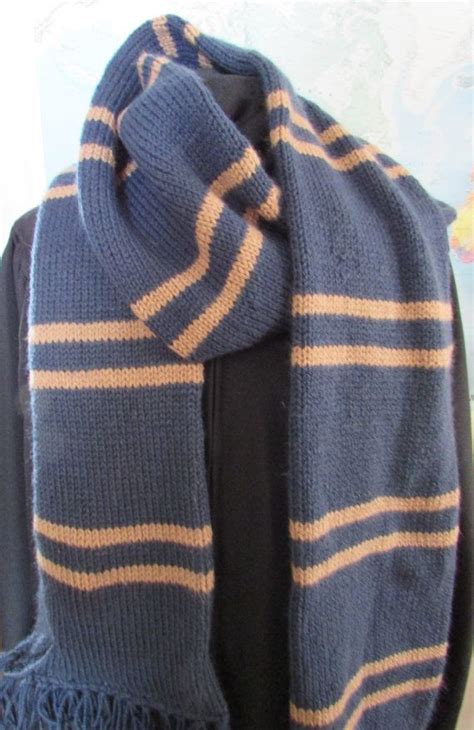 Hand Knit Harry Potter Hogwarts House Scarf Choose From Gryffindor