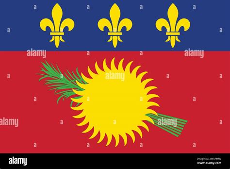 High Detailed Flag Of Guadeloupe National Guadeloupe Flag North