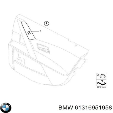 61316940315 BMW botón de encendido motor eléctrico elevalunas puerta