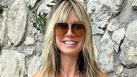 Agts Heidi Klum Flashes Major Underboob In Tiny Cut Out Swimsuit For