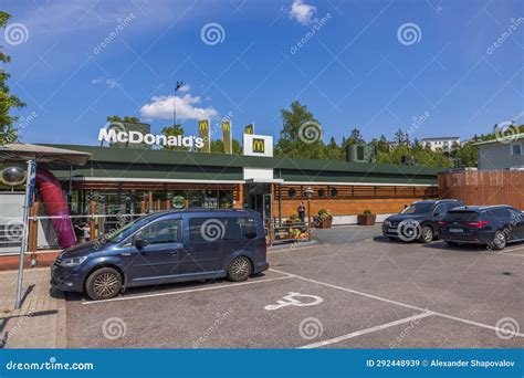 View of Parking Lot in Front of McDonald S Restaurant. Editorial Stock ...