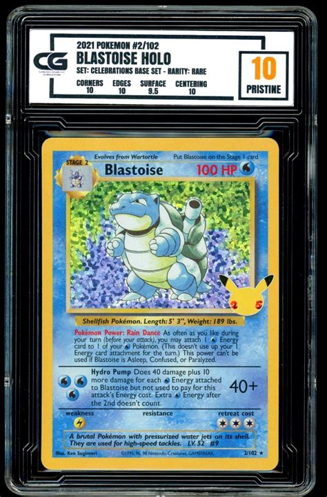 2021 Pokemon Celebrations Base Set Blastoise Holo CG 10 Values MAVIN