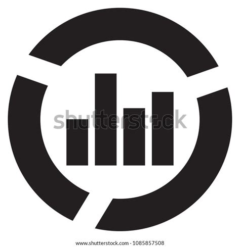 Graphical Business Report Icon Stock Vector Royalty Free 1085857508