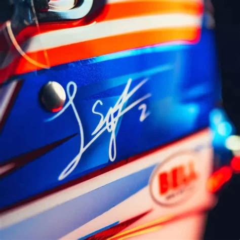 Logan Sargeant Williams Racing Season Helmet Scale Spark