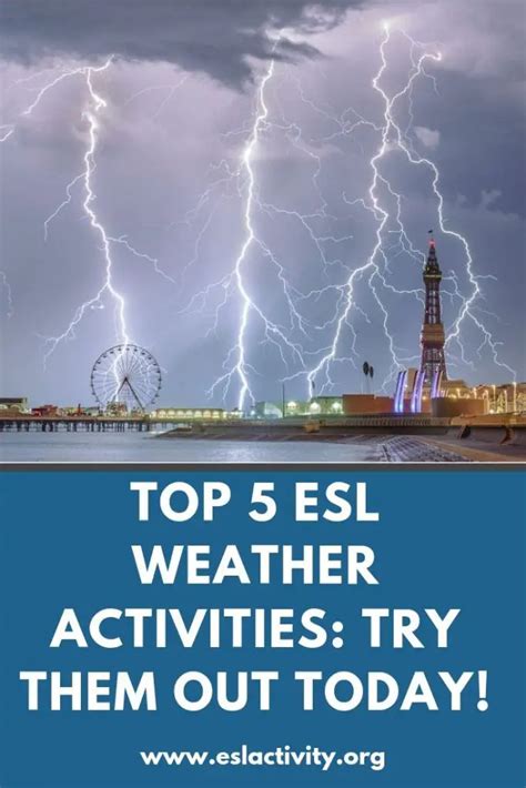 Esl Weather Activities Make Your Esl Weather Lesson Fun