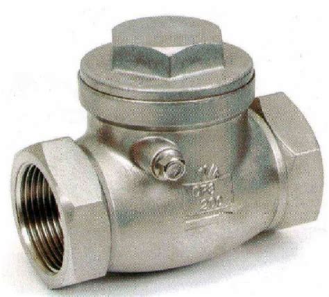 Stainless Steel SS Swing Type Check Valve NRV Valve Size 1 0 Inch