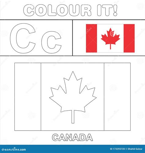 Free Printable Canadian Flag Coloring Pages