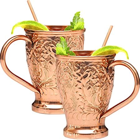 Amazon Advanced Mixology Gift Set Moscow Mule Mugs 100 Pure