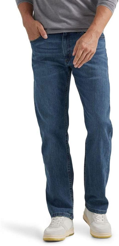 Wrangler Authentics Mens Regular Fit Comfort Flex Waist Jean 33w X 30l Blue Ocean