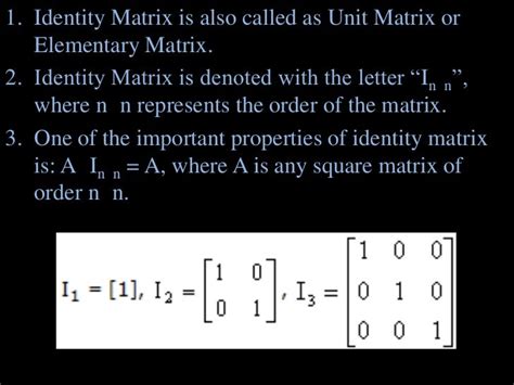 Identity Matrix