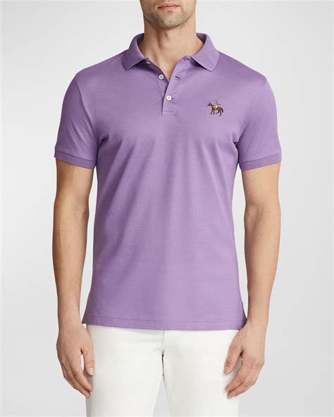 Ralph Lauren Purple Label Men S Slim Fit Pique Polo Shirt Neiman Marcus