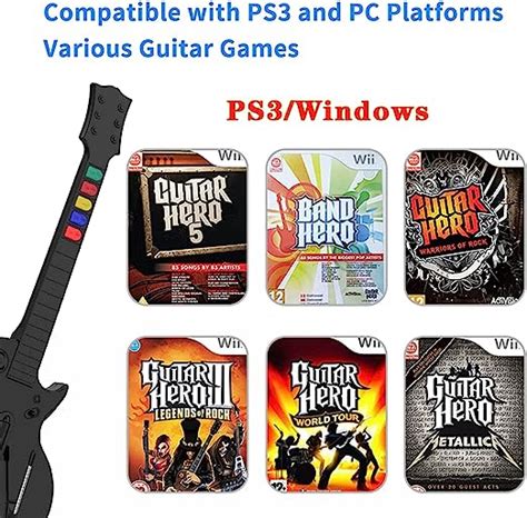 Doyo Pc Guitar Hero Controller Wireless Ps3 Guitar Hero Playstation 3 Guitar Hero Rock Band