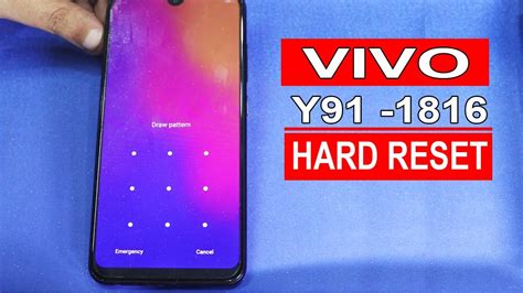 Vivo Y Hard Reset Vivo Y Pattern Lock Pin Lock Remove Youtube