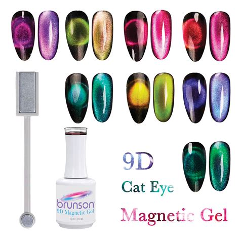 9d Magnet Cat Eyes Gel Nail Polish New Art Uv Led Polish Primer Soak Gel Lacquer Colored Cat Eye