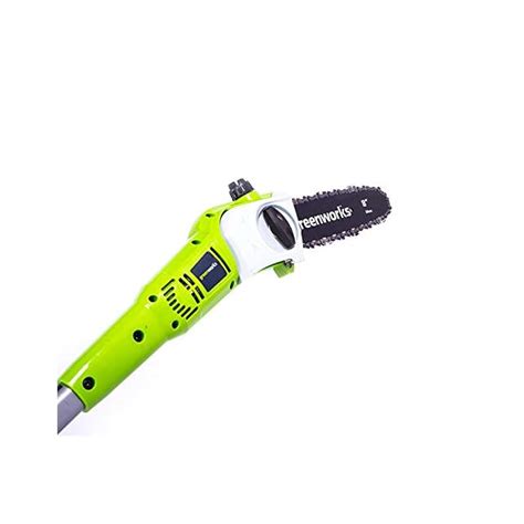 GreenWorks 8-Inch 24V Cordless Pole Saw with Extra Chain, 2Ah Battery and Charger Included 20352 ...