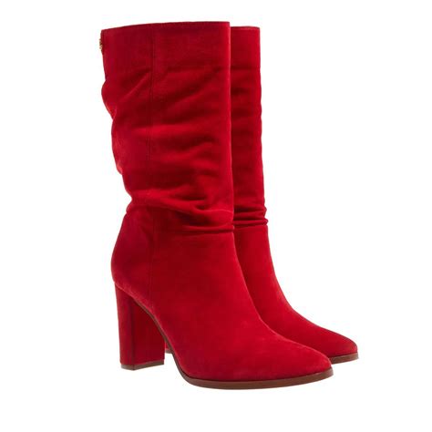 Lauren Ralph Lauren Artizan Ii Mid Boot Martin Red Stiefel