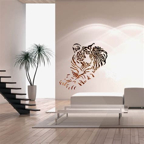 Wall Stencils Large Size Airbrush Stencil Template Tiger Etsy