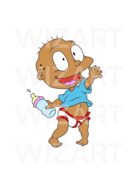 Tommy Rugrats African American Rugrats Svg Png Silhouette Etsy Norway