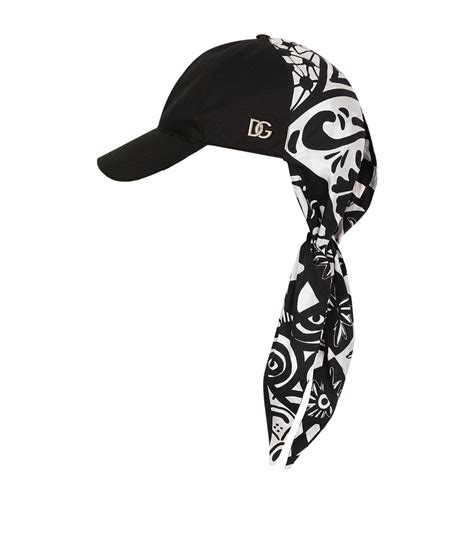 Mens Dolce And Gabbana Multi Scarf Baseball Cap Harrods Uk