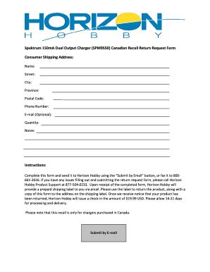 Fillable Online Spektrum Ma Dual Output Charger Spm Canadian