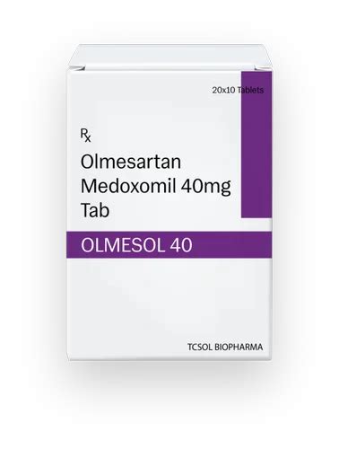 40mg Olmesartan Medoxomil Tablet At Rs 1546box Pharmaceutical