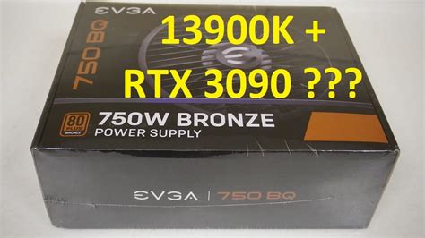 Unboxing EVGA 750w BQ Bronze Power Supply And Basic Power And Voltage